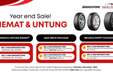 Promo Akhir Tahun Bridgestone di Agus Lio Ban: Hemat & Untung Besar!