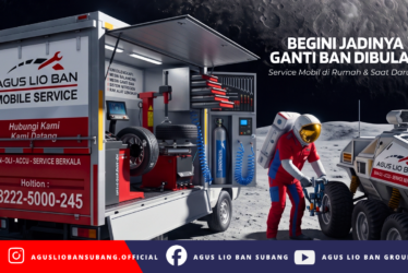 Begini Jadinya Ganti Ban di Bulan? Agus Lio Ban Mobile Service Siap Datang ke Lokasi Anda
