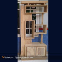 Partisi Minimalis Kayu Jati Motif Sierra, AF – IJE 023
