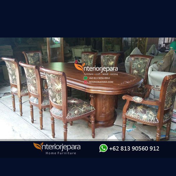 Set Meja Makan Ukiran Salina Inie, F - IJE 004