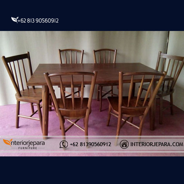 Set Kursi Kafe Motif Retro 6 Kursi, F – IJE 009
