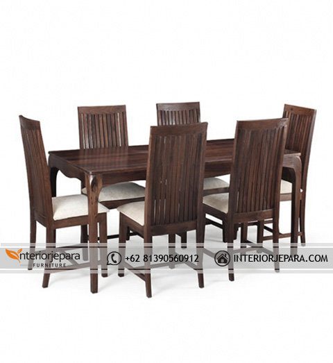 Set Meja Makan Minimalis Jari-Jari