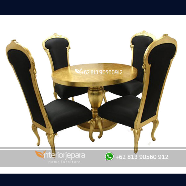 Set Meja Makan 4 Kursi Golden King, F - IJE 040