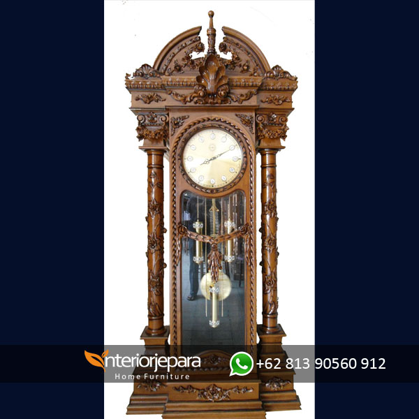 Almari Jam Brawijaya Natural Wood - I - IJE 018