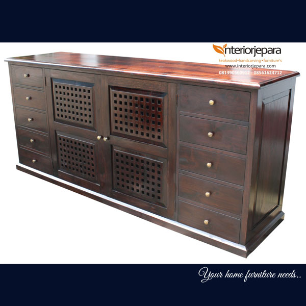 Bufet Jati Bisono Antique Drawers – J – IJE 006