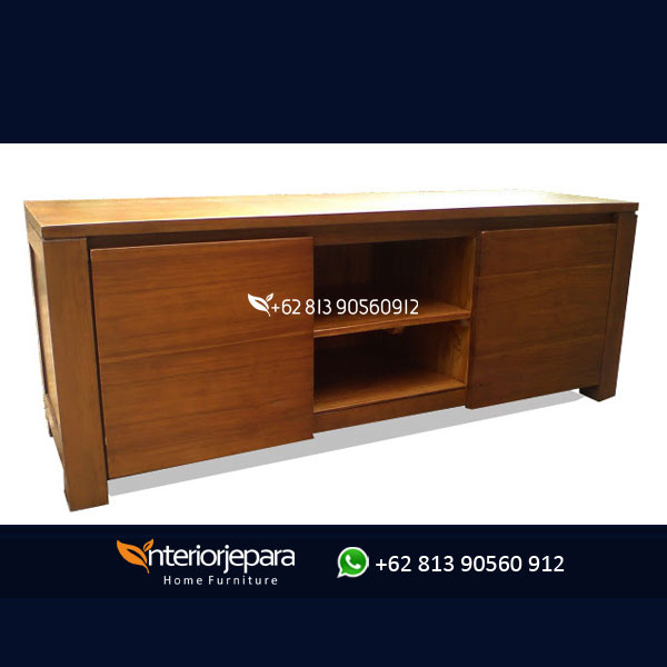 Bufet Tv Jati Minimalis Peanut, K – IJE 008