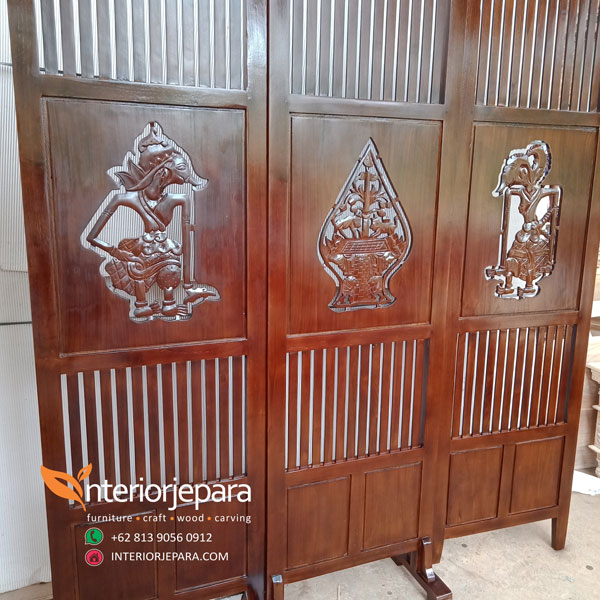 Sketsel Kayu Jati Motif Wayang Punakawan, Q – IJE 011