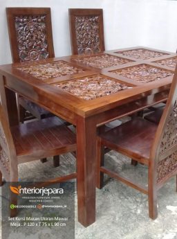 Set-Meja-Makan-Ukiran-Mawaar--F---IJE-0154