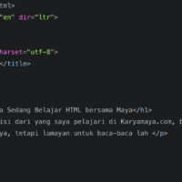 Mengenal Struktur Dasar HTML