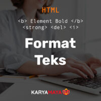 Format Teks HTML