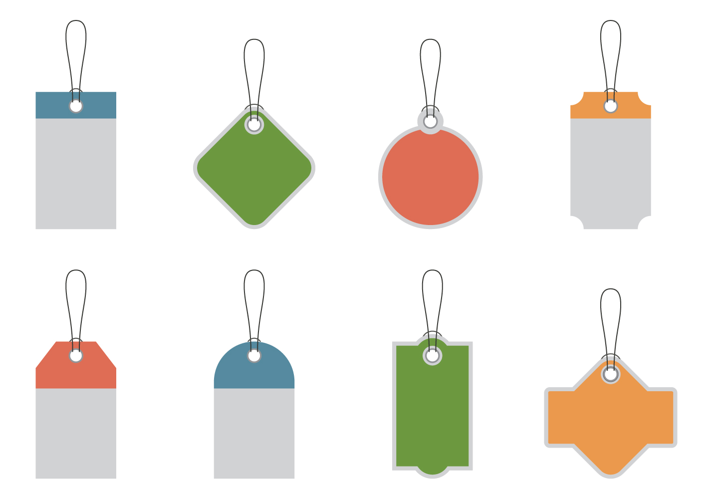Price Tag Promotions Vector Template
