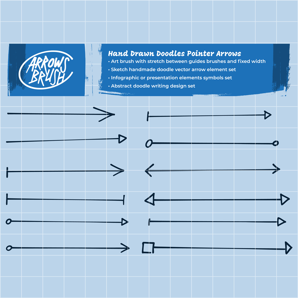 Hand Drawn Sketch Arrows Design Elements