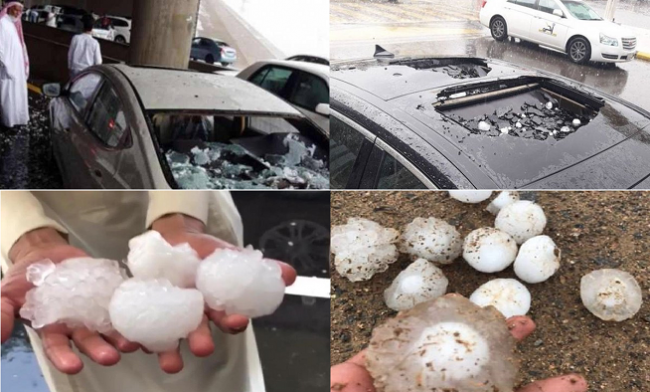 Foto dan Video: Hujan Es di Madinah al-Munawarah
