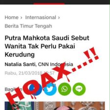 Menguliti CNN Indonesia: Putra Mahkota Saudi Sebut Wanita Tak Perlu Pakai Kerudung