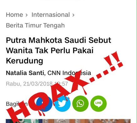 Menguliti CNN Indonesia: Putra Mahkota Saudi Sebut Wanita Tak Perlu Pakai Kerudung