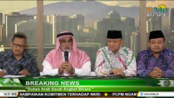 Dubes Arab Saudi Untuk Indonesia Menjawab Hoax Larangan Haji Bagi Rakyat Palestina