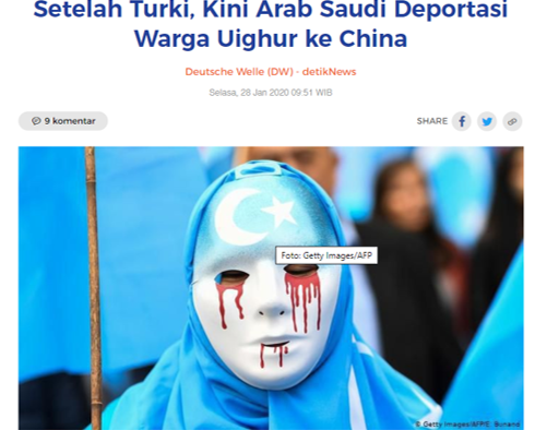 Saudi Deportasi Warga Uighur ke Cina