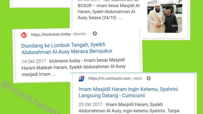 Jangan Asal Melabeli Seseorang Sebagai Imam Masjidil Haram