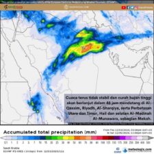 Peringatan Cuaca Dikeluarkan Di Seluruh Wilayah Arab Saudi