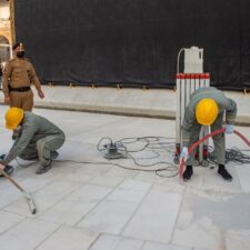 Marmer Khusus Didatangkan Untuk Mengganti Lantai Tawaf Masjidil Haram