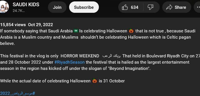Lagi, Tentang Halloween di Arab Saudi
