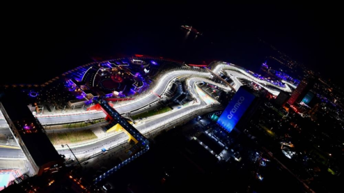 Sirkuit Formula 1 Jeddah Dengan Pemandangan Laut Merah Yang Cantik