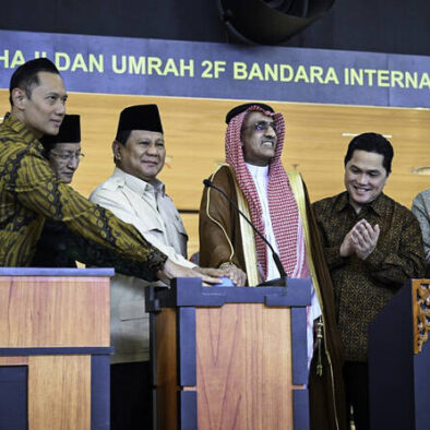 Presiden Indonesia Prabowo Subianto Resmikan Terminal Bandara Haji dan Umrah