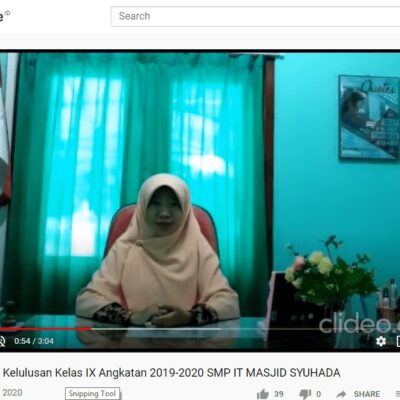 Pengumuman Kelulusan  Kelas IX Tahun Ajaran 2019/2020 secara Daring
