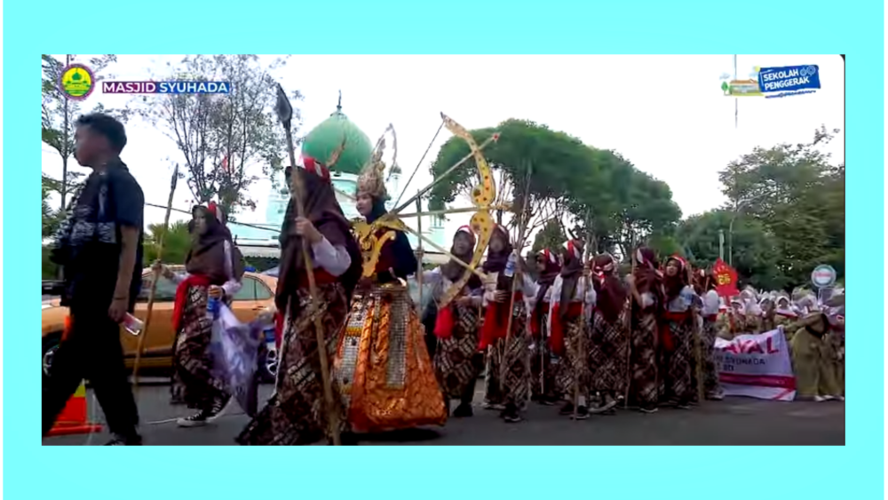 Karnaval Budaya SMP IT Masjid Syuhada dalam Rangka Memperingati HUT Kota Yogyakarta ke-267