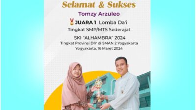 Siswa SMP IT Masjid Syuhada Juara Lomba Da’i dalam Even SKI ‘ALHAMBRA’ 2024