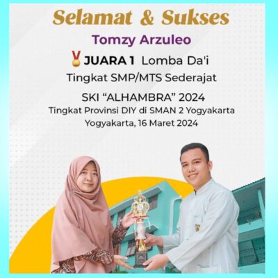 Siswa SMP IT Masjid Syuhada Juara Lomba Da’i dalam Even SKI ‘ALHAMBRA’ 2024