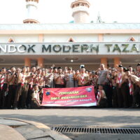 Pondok Modern Tazakka Gelar Pramuka Tematik Bertema Anti-Bullying Bersama Polsek Bandar