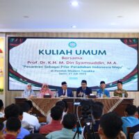 Prof Din Syamsuddin Beri Kuliah Umum di Tazakka